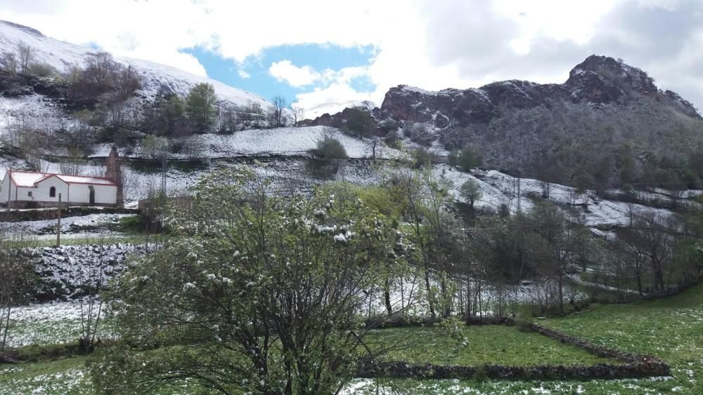 Nieve en Asturias
