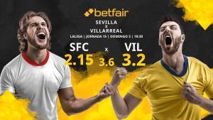 Sevilla FC vs. Villarreal CF: horario, TV, estadísticas, clasificación y pronósticos