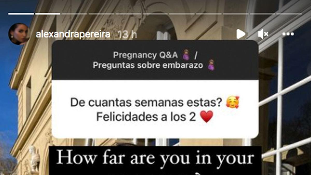 Alexandra Pereira habla de su embarazo