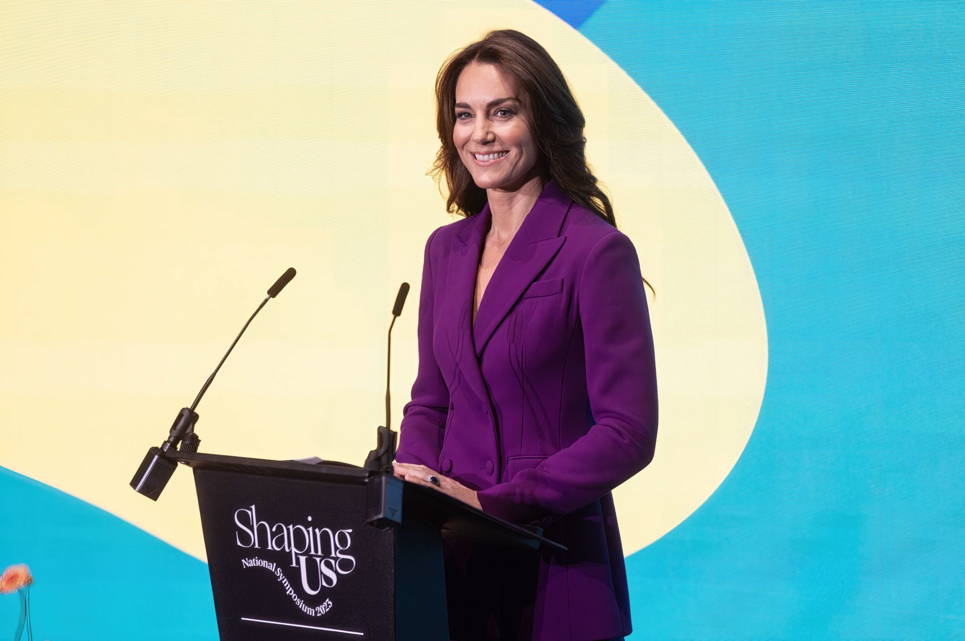 Kate Middleton durante el Simposio Nacional Shaping Us de Londres, 15 de noviembre de 2023.