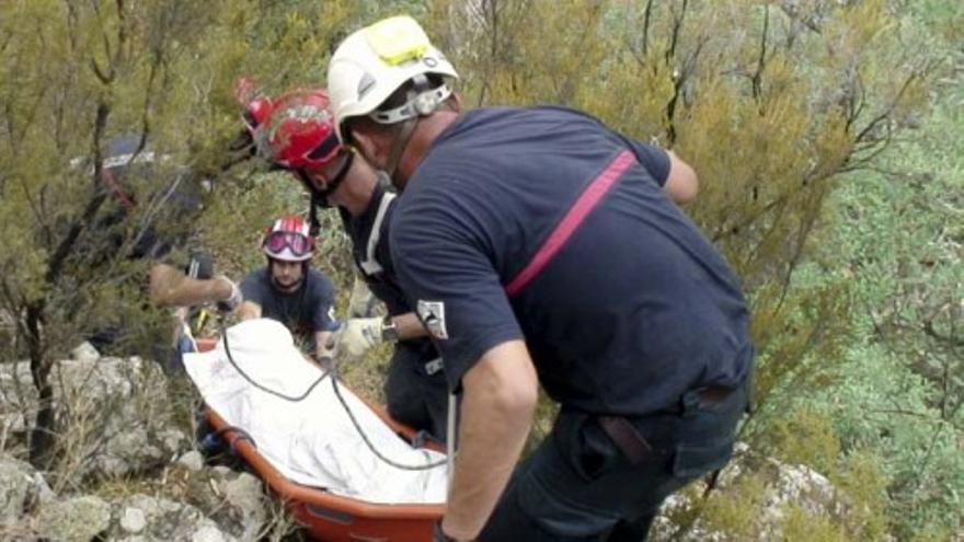 Complicado rescate del cadáver del ciclista del Euskaltel Víctor Cabedo