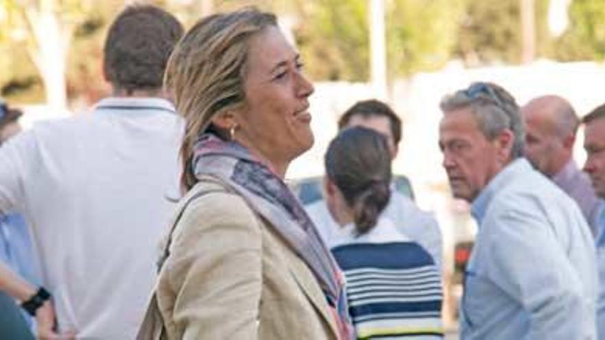 La delegada del Gobierno, Teresa Palmer, el lunes en Inca en la junta insular, en la que como siempre exhibió un perfil bajo.