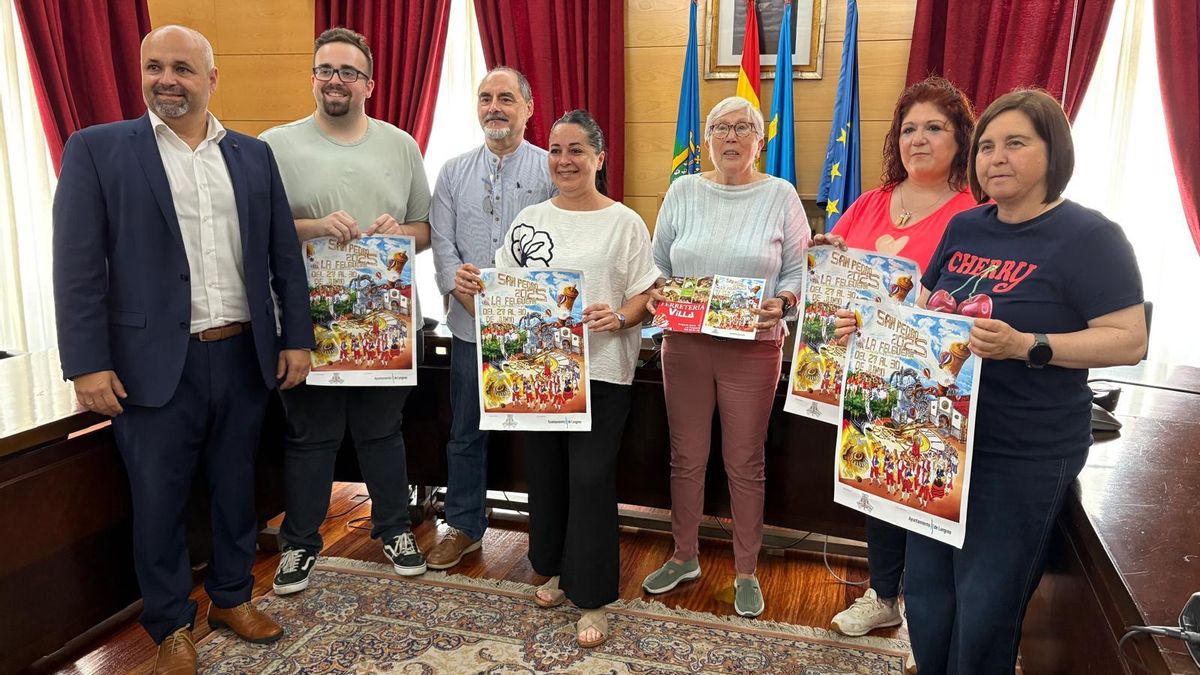 Presentación de las fiestas de San Pedro en La Felguera