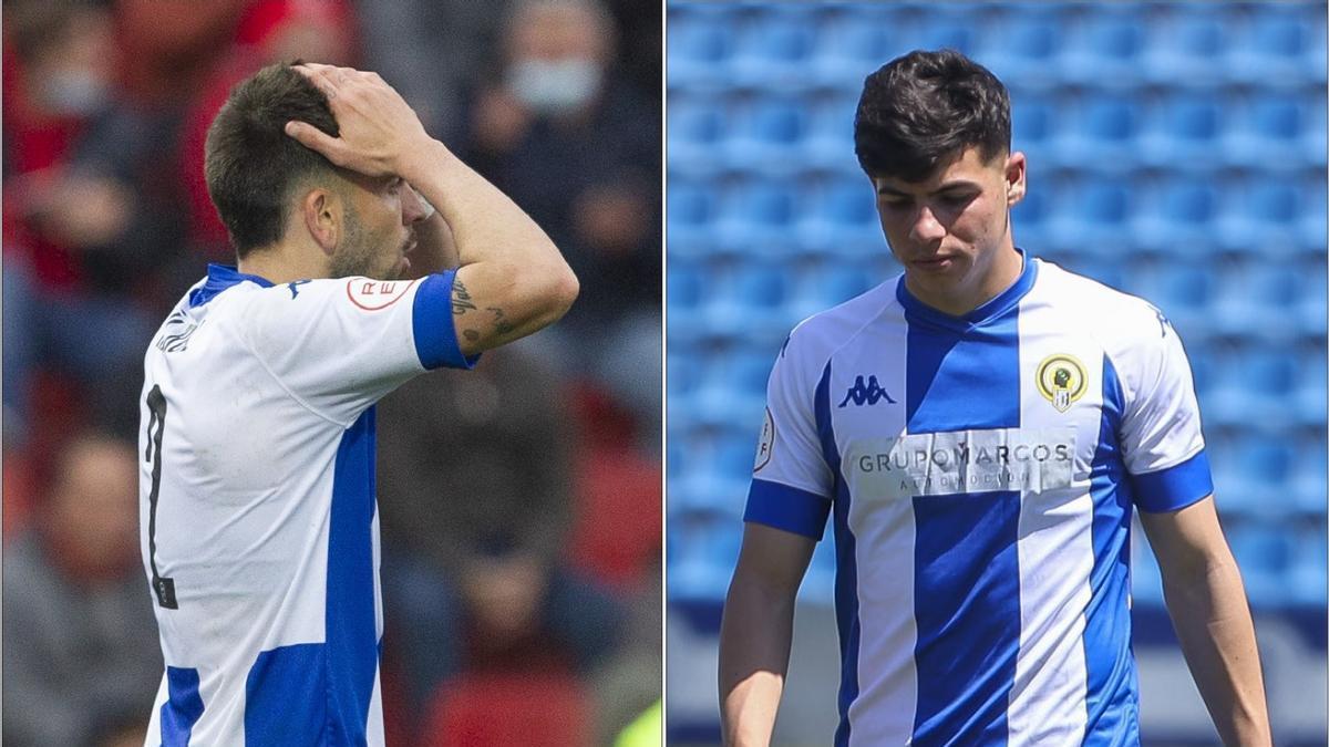 Raúl Ruiz (i) y Nico Espinosa (d), en dos momentos de la pasada temporada.