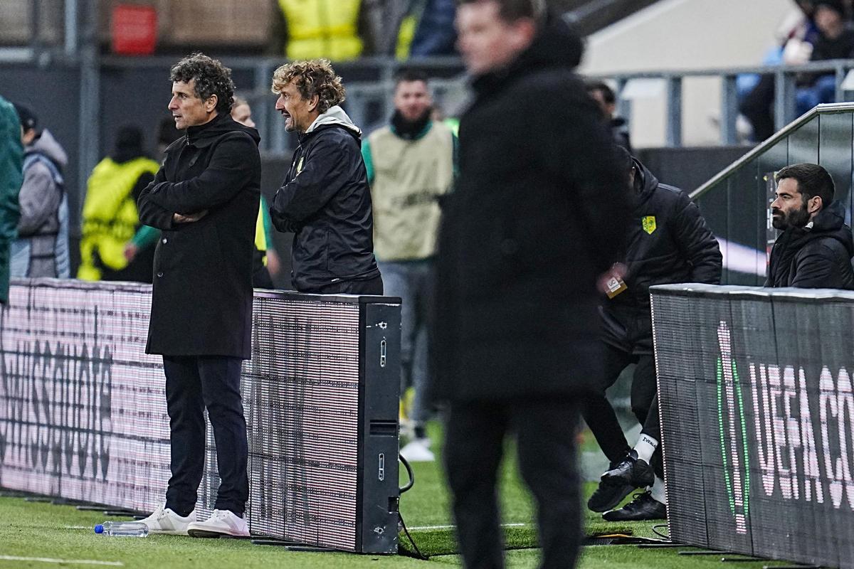 Imanol Idiakez, durante un partido del AEK Larnaca esta temporada