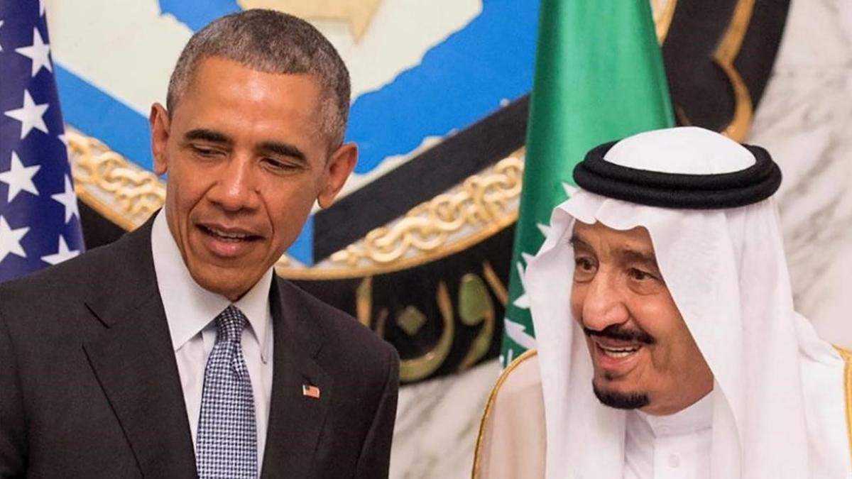 Obama y el rey Salman de Arabia Saudí, en Riad, el 21 de abril.