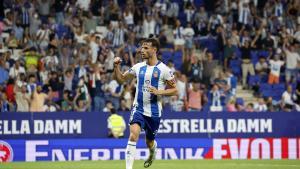 Javi Puado durante un partido de esta temporada celebrado en el Front Stage Stadium