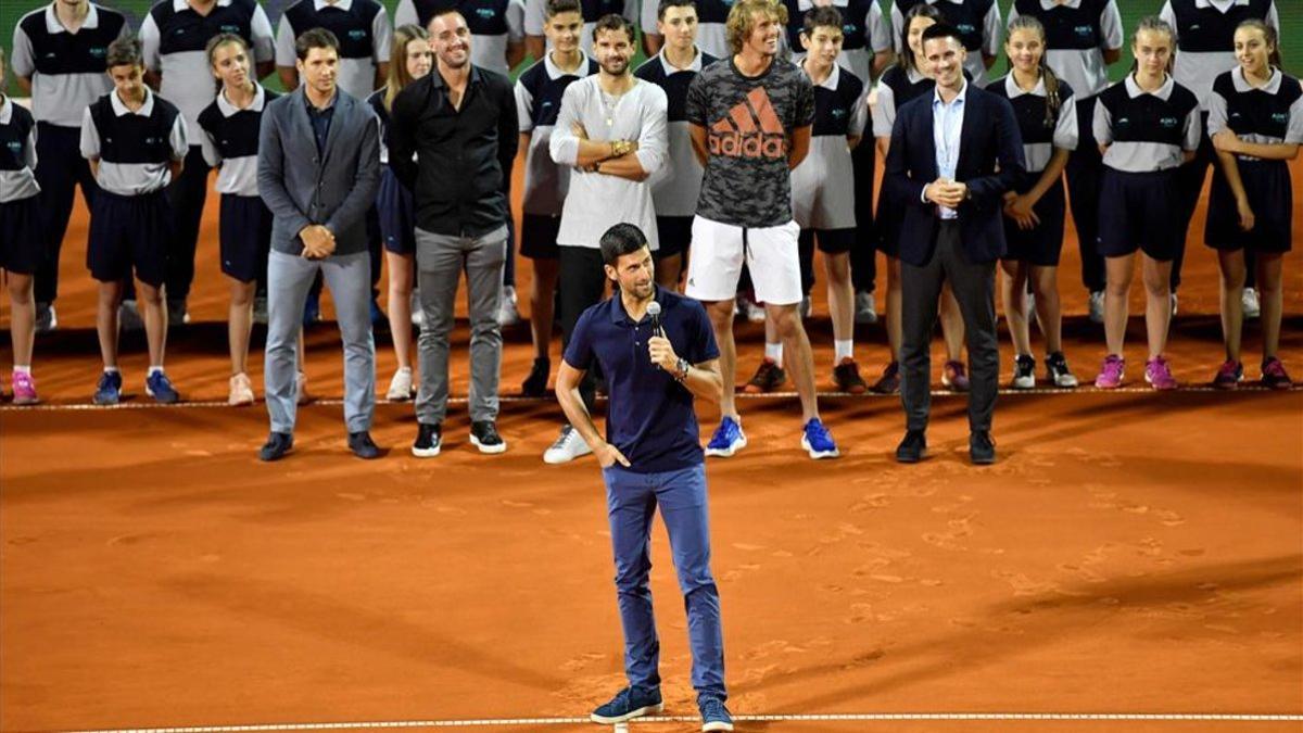 Djokovic en la final de Belgrado