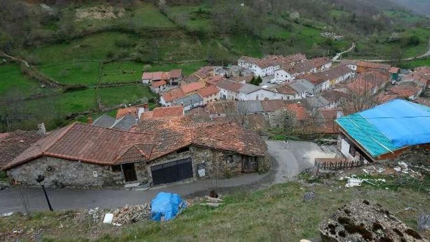 La localidad de Tarna, en el concejo de Caso.