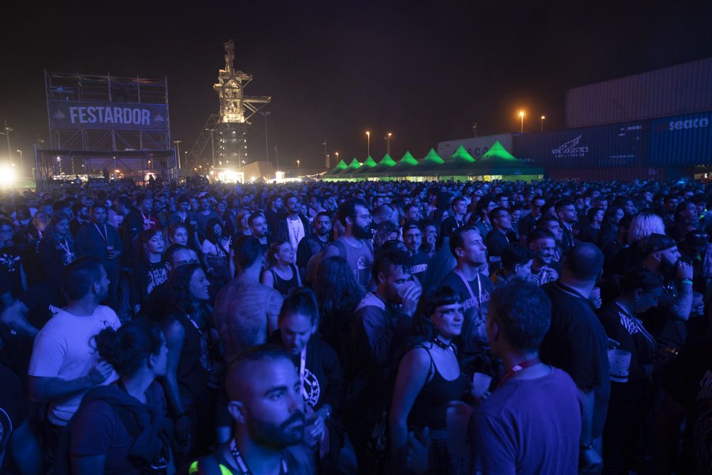 Noche del viernes en el Festardor del Port de Sagunt