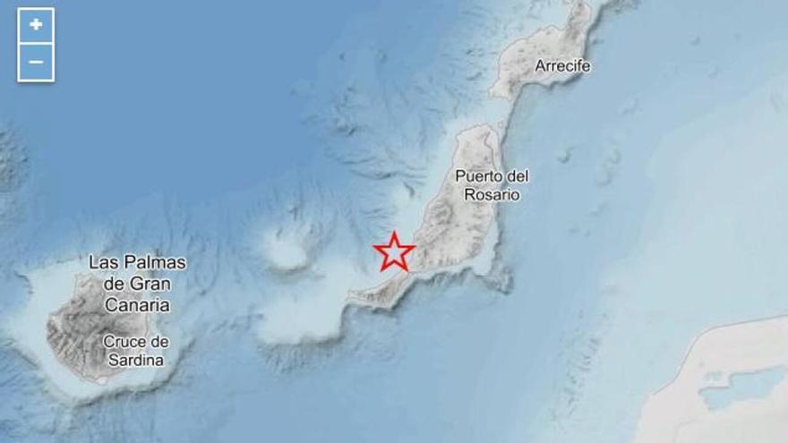 Un terremoto de magnitud 3,2 sacude de madrugada el sur de Fuerteventura