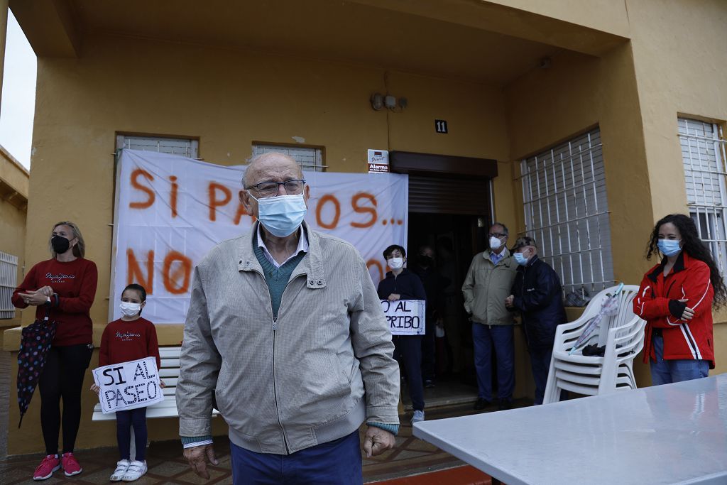 Impiden el desalojo de la vivienda de un jubilado en Cabo de Palos