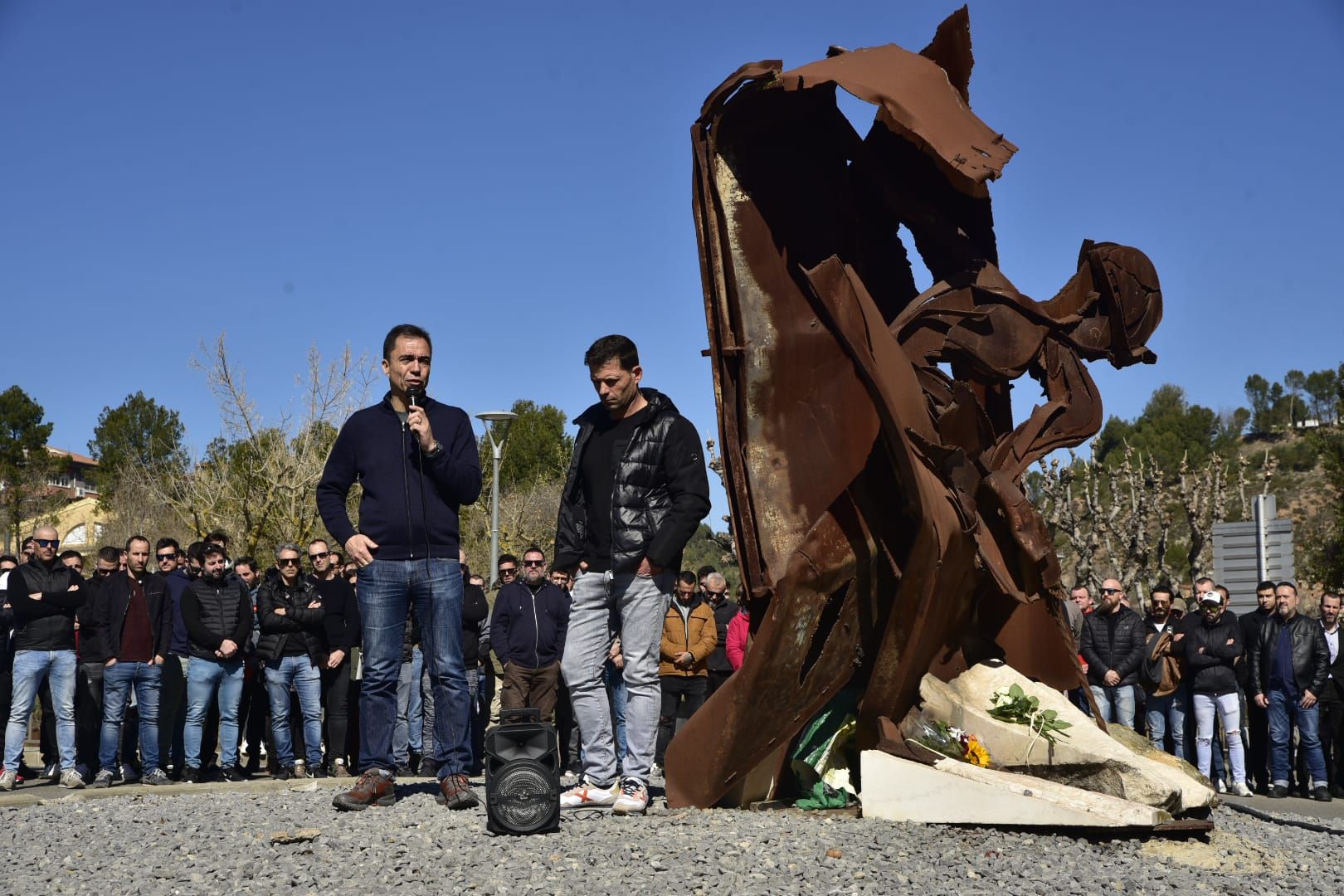 Súria homenatja els tres geòlegs morts en l'accident a la mina