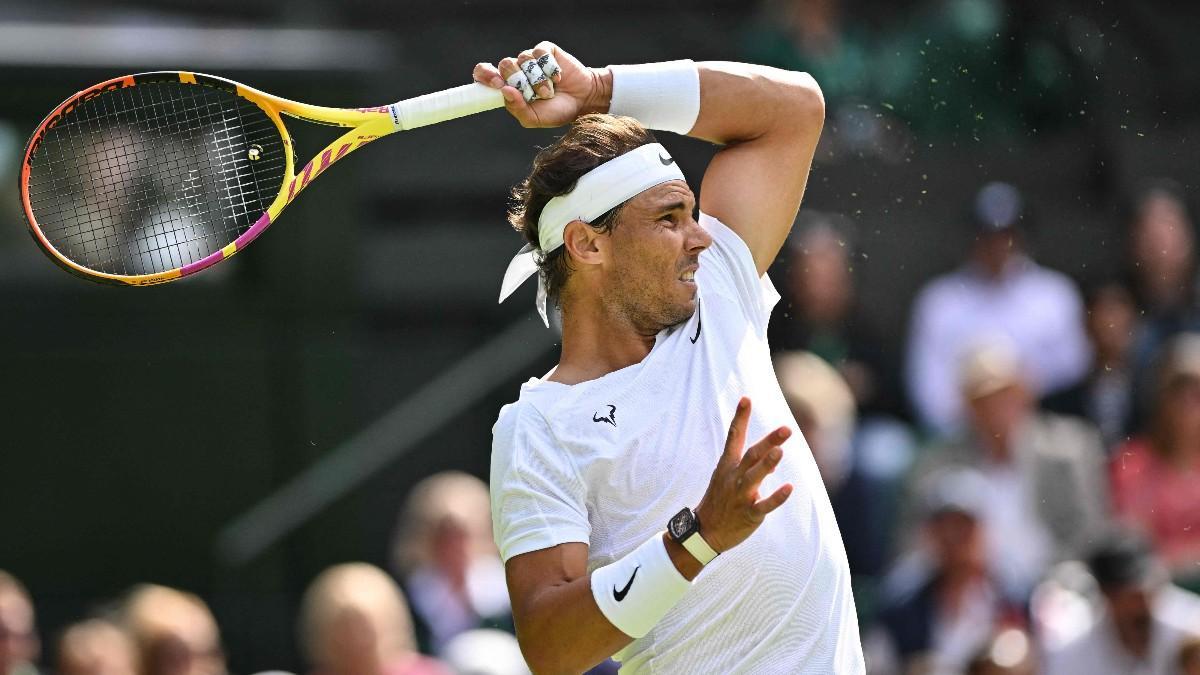 Rafa Nadal, durante el partido contra Francisco Cerúndolo