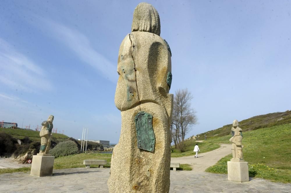 Esculturas del parque de la Torre pierden piezas