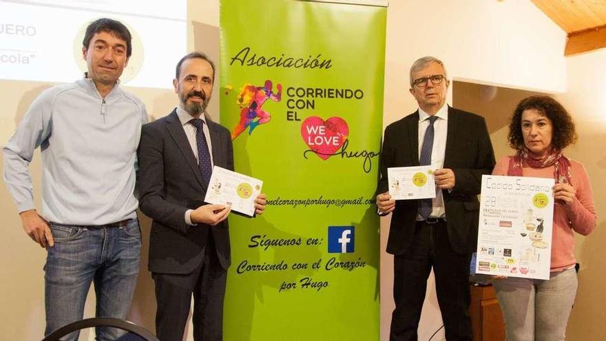 Eduardo Peña junto a José Luis Prieto Calderón, Raúl Vara y María José González Torijano.