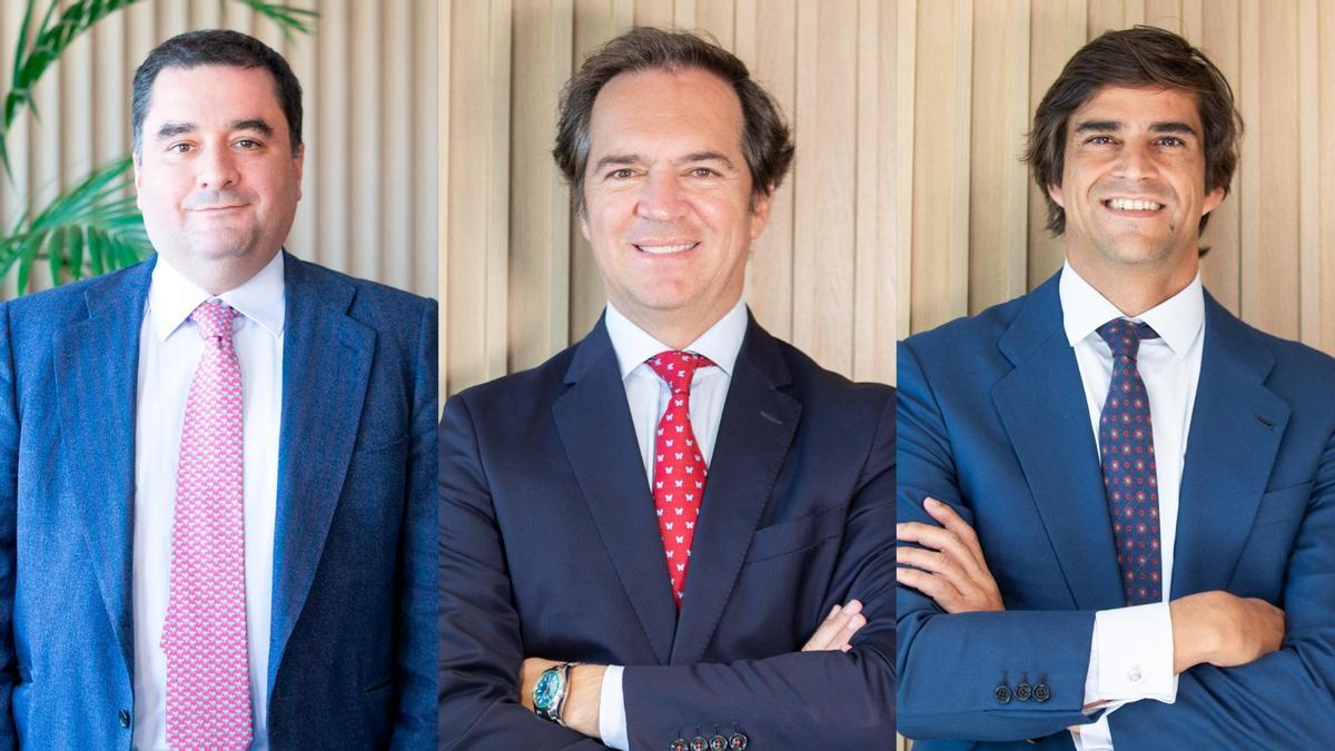Santiago Gómez, Fernando Ortiz y Carlos Gordillo, socios fundadores de ProA Capital