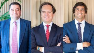 Santiago Gómez, Fernando Ortiz y Carlos Gordillo, socios fundadores de ProA Capital