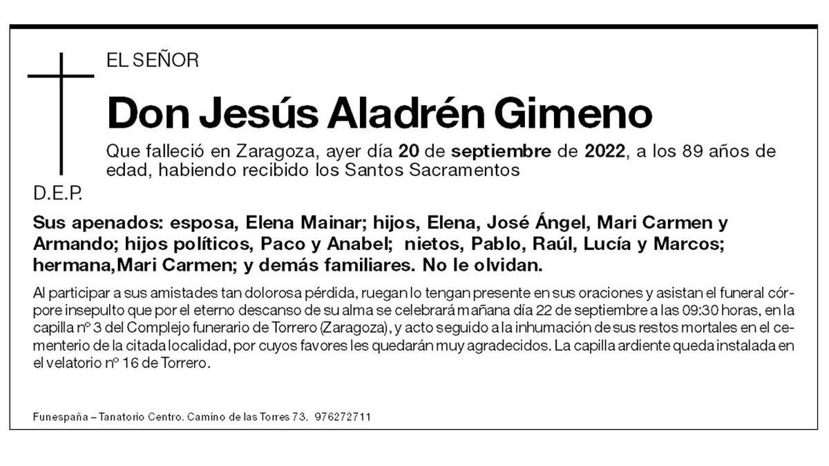 Jesús Aladrén Gimeno