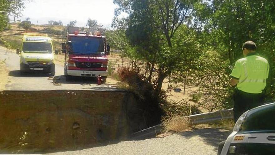 Fallece un ciclista placentino tras caer en una zanja de tres metros en la sierra de Béjar