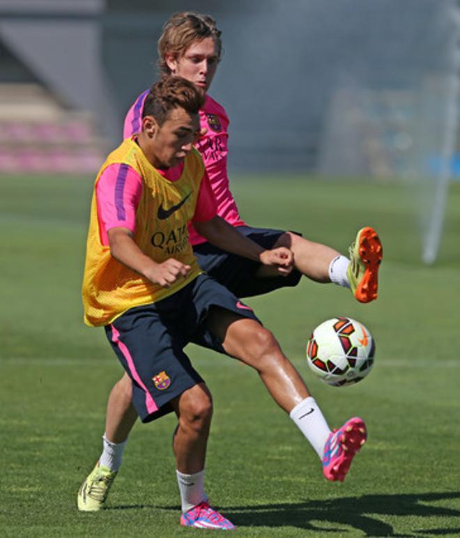 Las imágenes del entreno del Barça