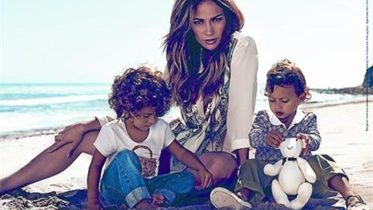Jennifer Lopez coloca a sus hijos en un anuncio_MEDIA_1