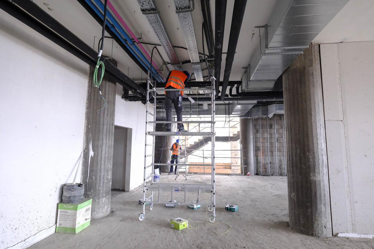 Obras en el Centro Insular de Deportes en Las Palmas de Gran Canaria