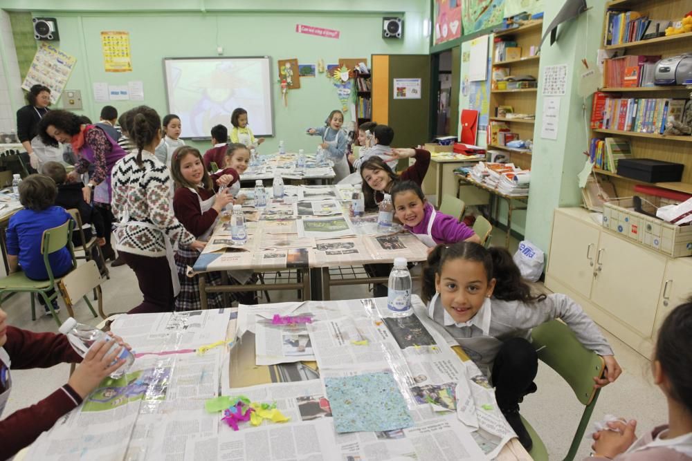 Actividad con motivo del Día del Agua en el colegio público Río Piles