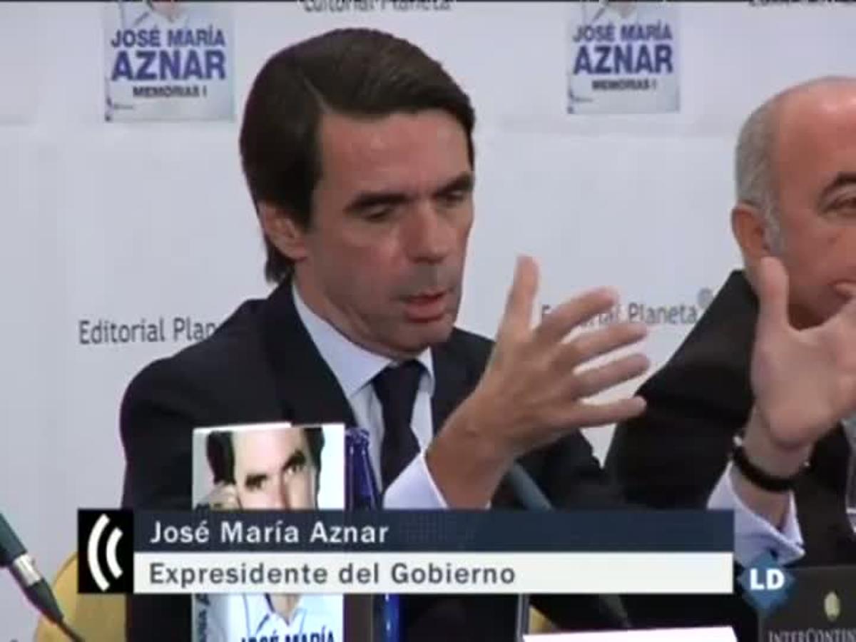 Presentació de les memòries de l’expresident del Govern José María Aznar.