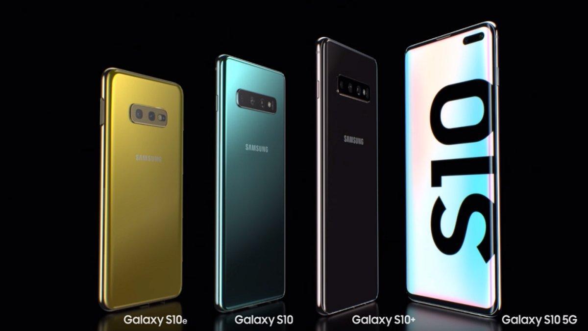 La nueva serie Galaxy S10 al completo