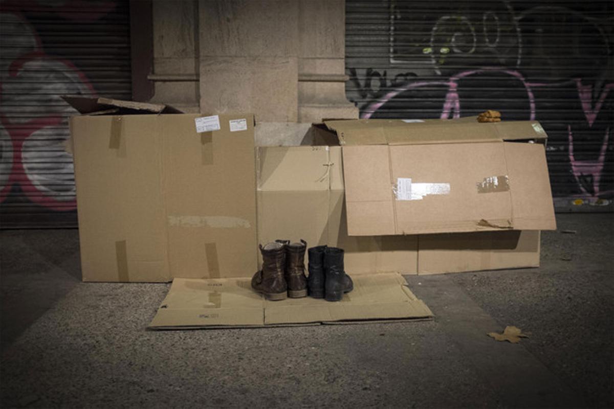 La pobresa a Barcelona, una de les fotografies de l’especial multimèdia d’EL PERIÓDICO.