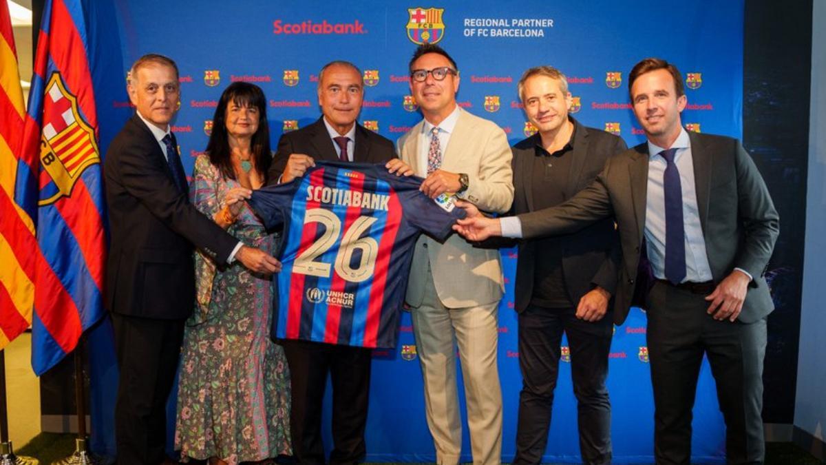 El Barça renueva acuerdo de patrocinio con ScotiaBank