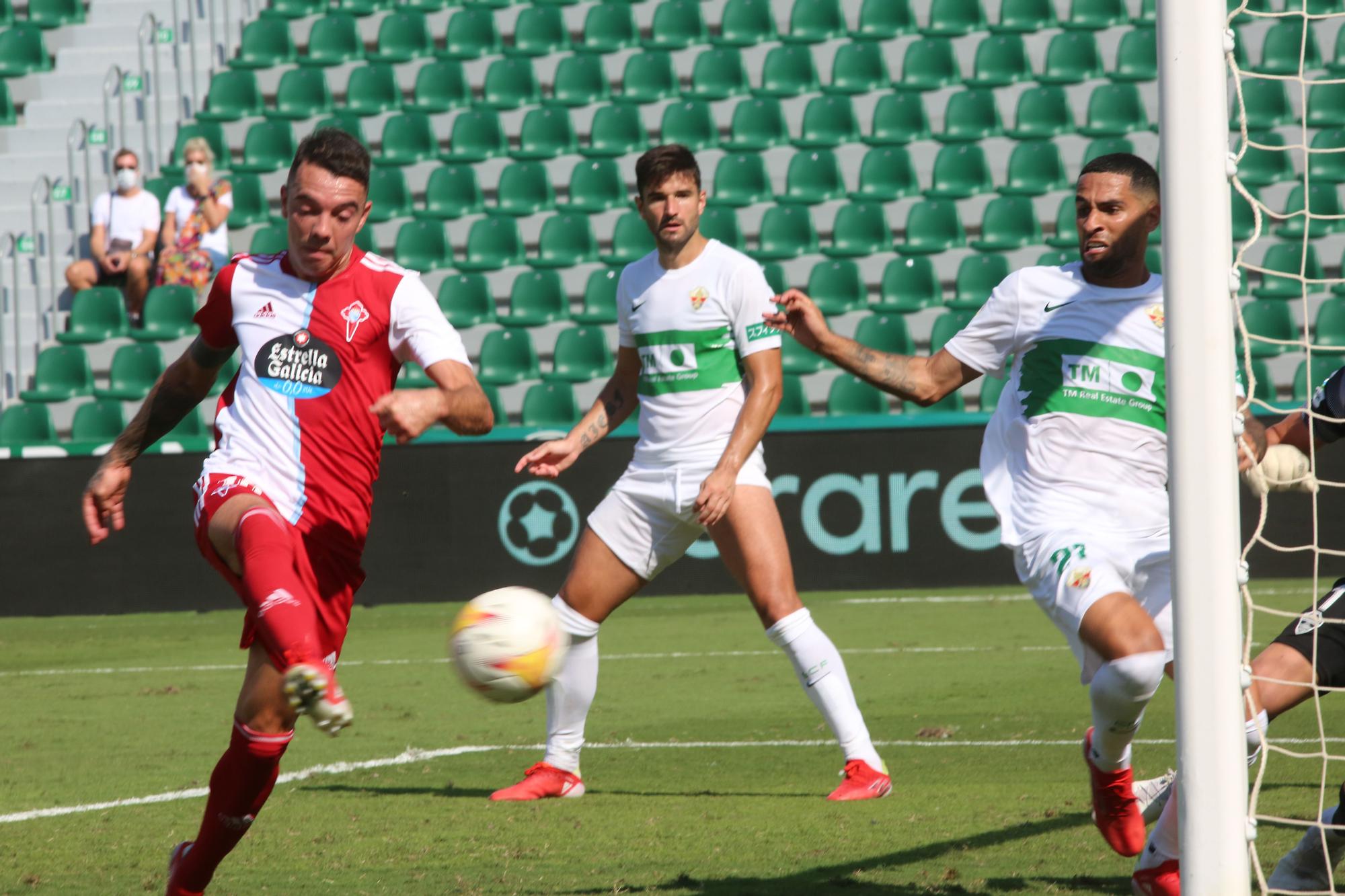 Aspas, en el partido contra el Elche de la primera vuelta.