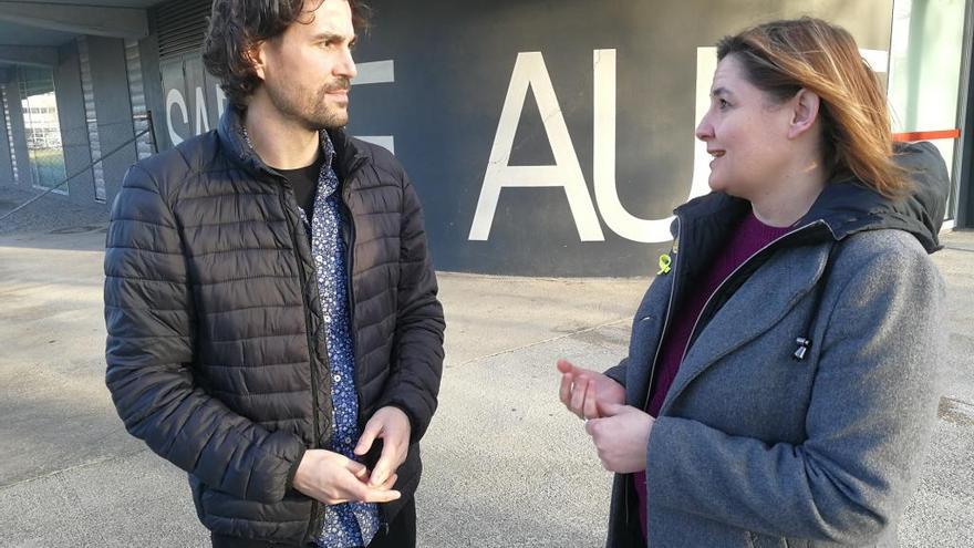 Agnès Lladó amb Josep Alegrí.