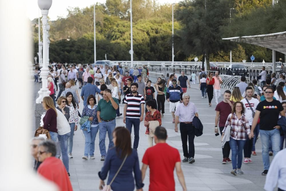 Día de calor en Gijón