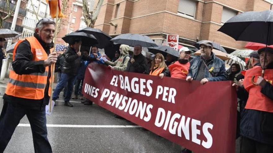 Protesta per demanar pensions dignes, la setmana passada