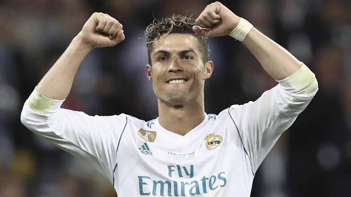 Cristiano Ronaldo con la camiseta del Real Madrid
