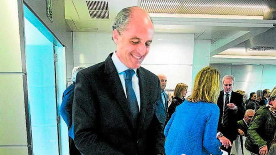 Francisco Camps, en la presentación de un libro sobre él.  germán caballero