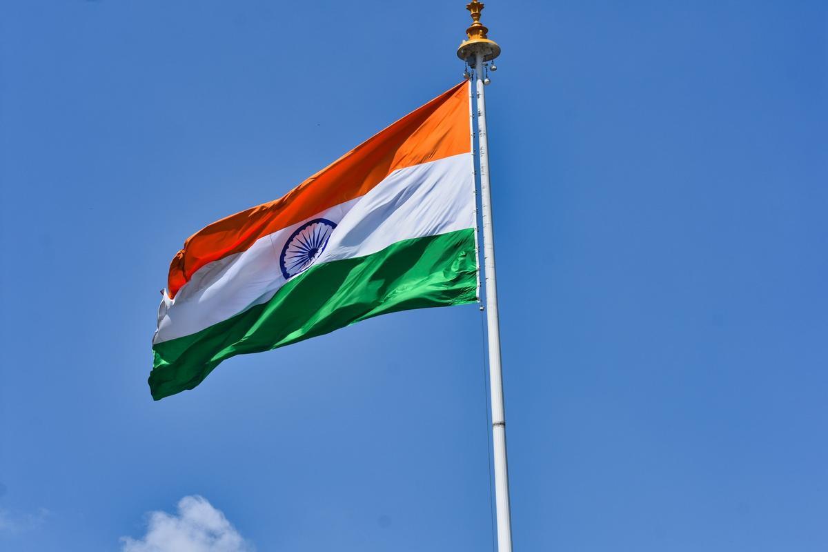 La bandera de la India.