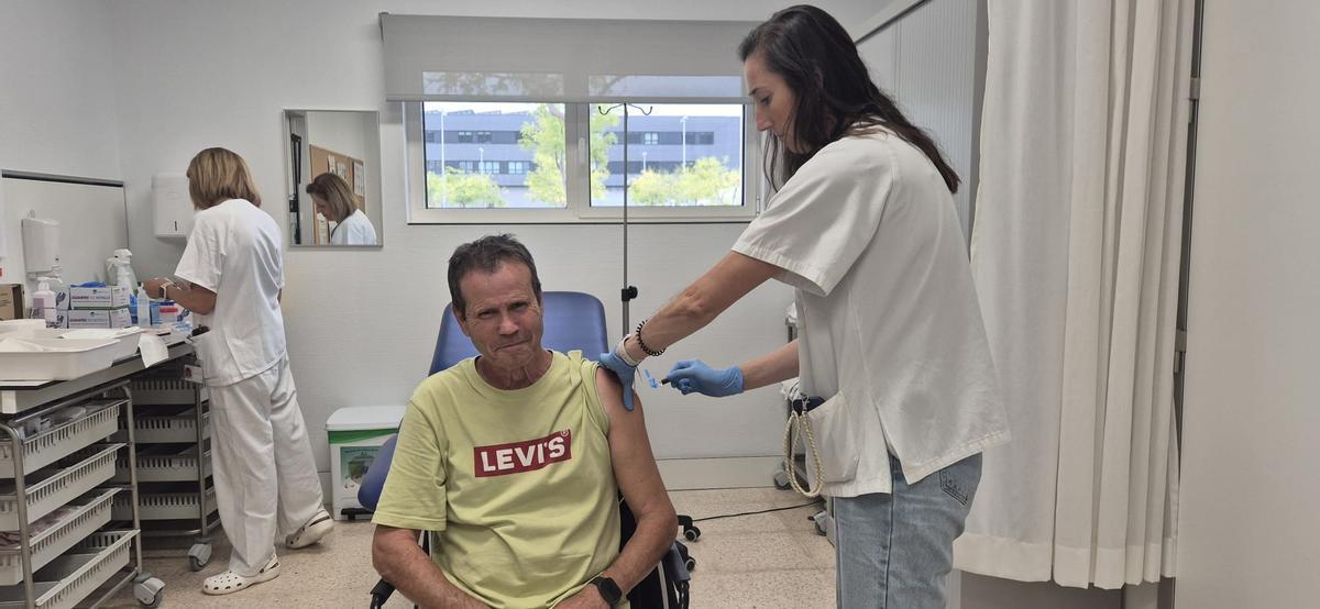 Inicio de la campaña de vacunación de la gripe hace unos días en Ibiza.
