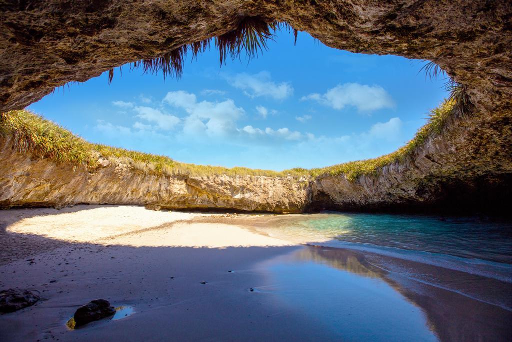 Hidden Beach en las Islas Marietas de México.