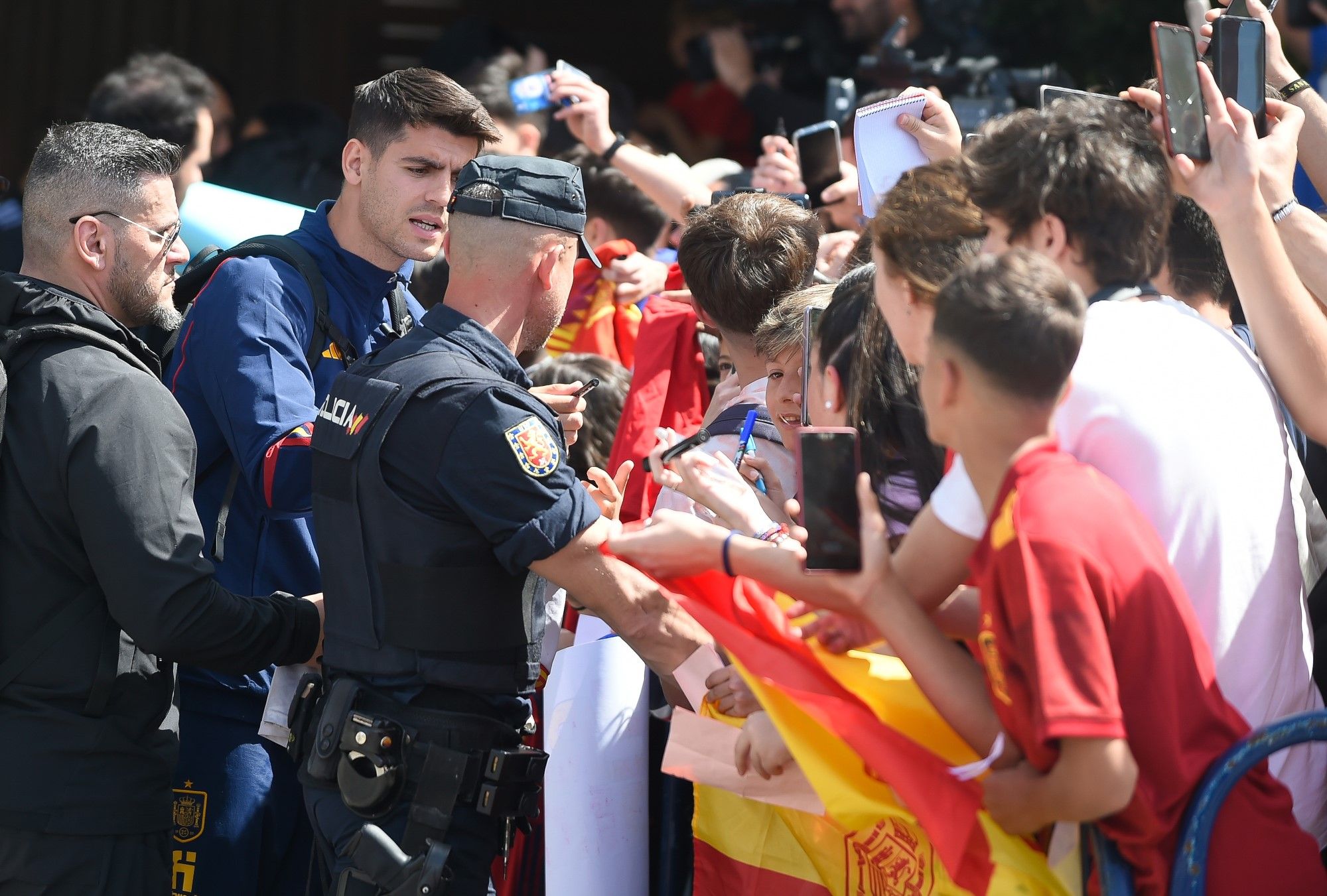 La Selección Española de fútbol llega a Málaga