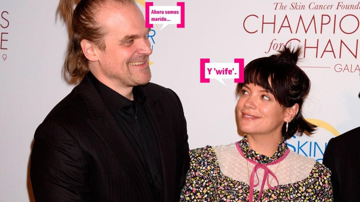 Lily Allen y su marido, el actor David Harbour