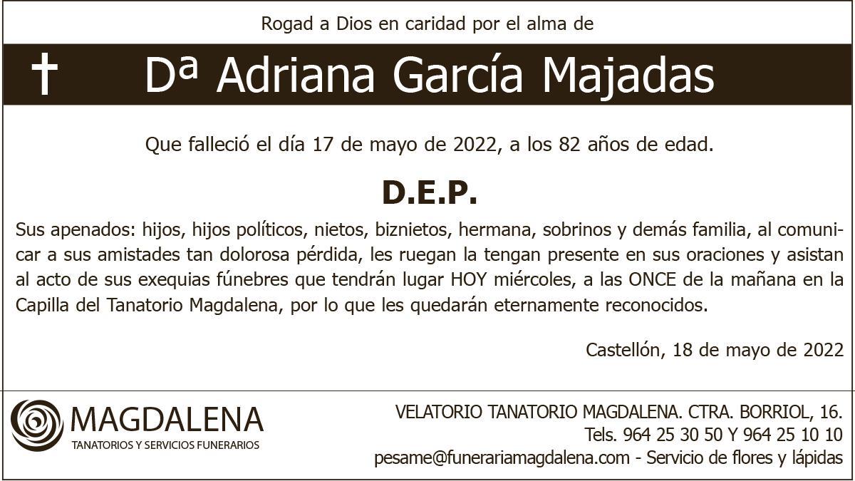 Dª Adriana García Majadas