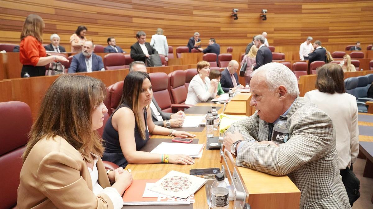Pleno de las Cortes de Castilla y León de ayer martes.
