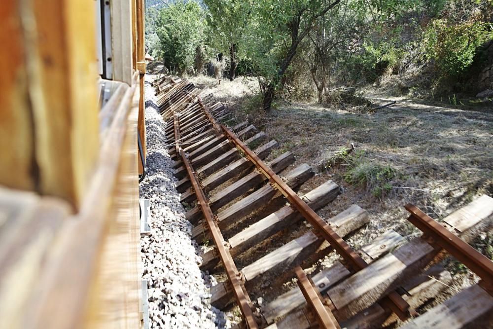 Impressionen der ersten Zugfahrt nach Sóller