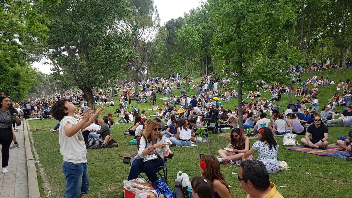 Pradera de San Isidro el 15 de mayo.