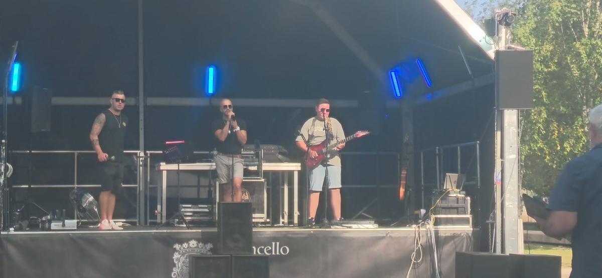 Un momento del primer concierto.