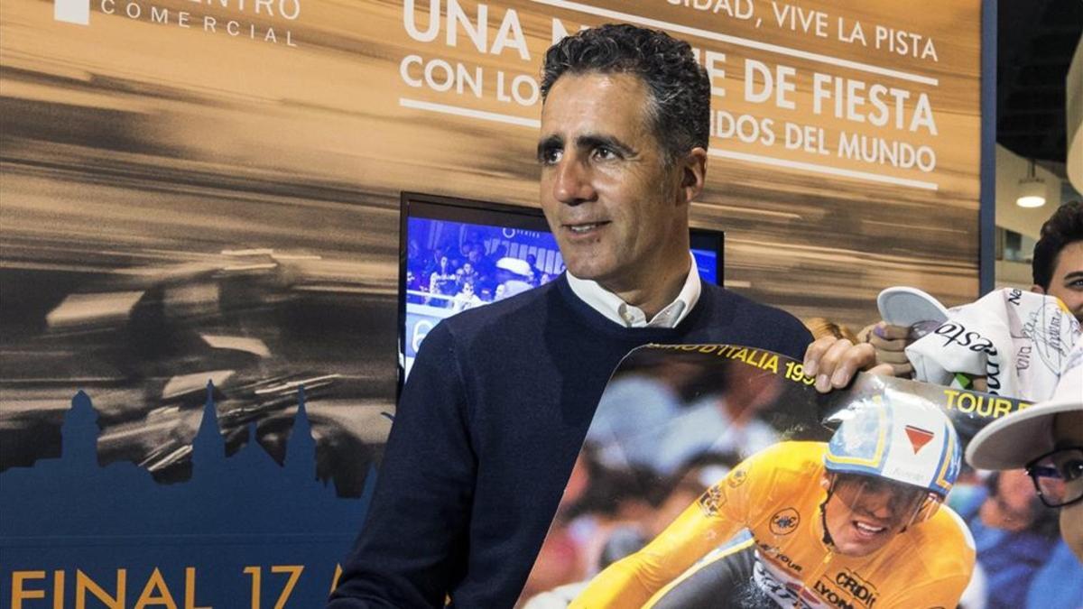 Miguel Indurain acaparó la atención en la promoción de los Six Day Series