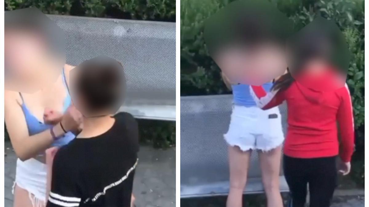 El vídeo de la agresión de una menor a otra en el barrio de Grapa de Castelló